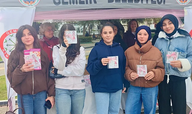 Gemlik'te meme kanserine karşı farkındalık