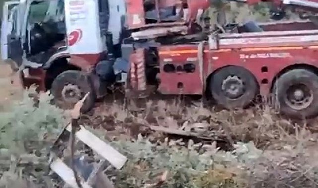 Gercüş'te vinç şarampole yuvarlandı: 1 yaralı
