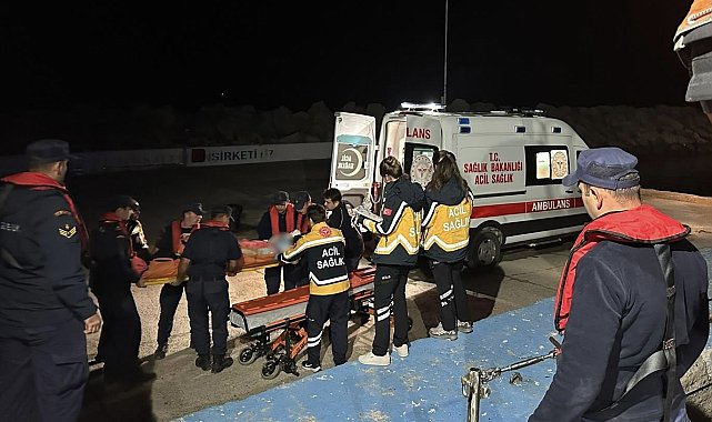 Gökçeada rahatsızlanan vatandaş Sahil Güvenlik botu ile tahliye edildi