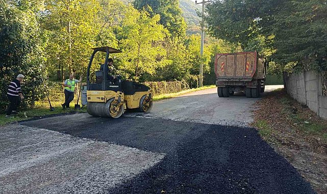 Gökçedere ve Taşlık köylerinde asfalt çalışmaları tamamlandı