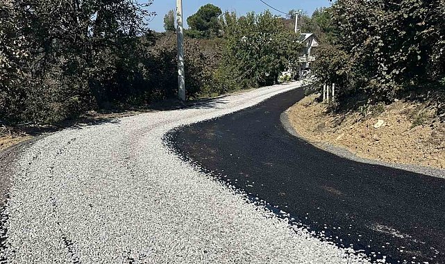 Göktepe köyünün yolu yenileniyor