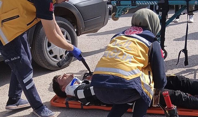 Gölbaşı'nda iki otomobil çarpıştı: 1 yaralı