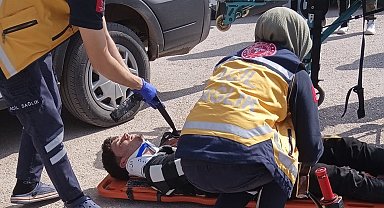 Gölbaşı'nda iki otomobil çarpıştı: 1 yaralı