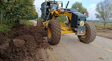 Gölyaka'da beton v kanal çalışması