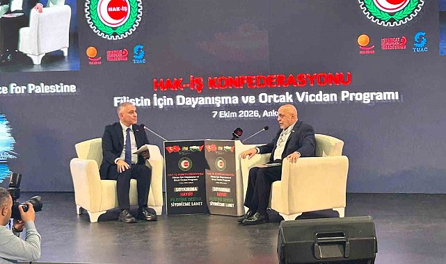 HAK-İŞ Genel Başkanı Arslan: "Sumud, dünyanın sessiz kaldığı bir dönemde Filistin davasına sahip çıkan kahraman bir kuruluştur"