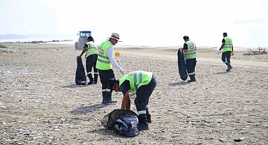Hatay'ın sahillerinde sezon sonu temizliği gerçekleştirildi