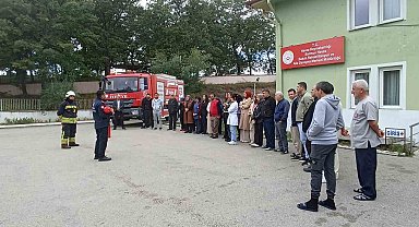 Havza Bakım ve Aile Danışma Merkezinde yangın tatbikatı