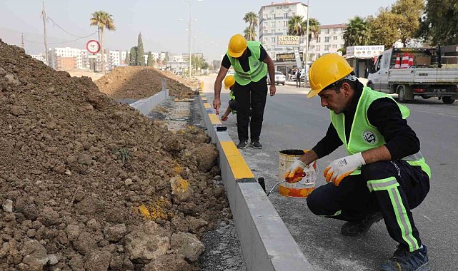 HBB'den Antakya'da bin 500 metrelik refüj çalışması
