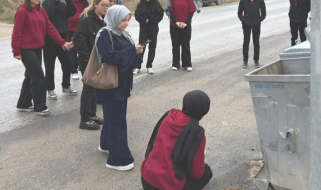 Hisarcık'ta öğrencilerden sokak hayvanlarına anlamlı destek