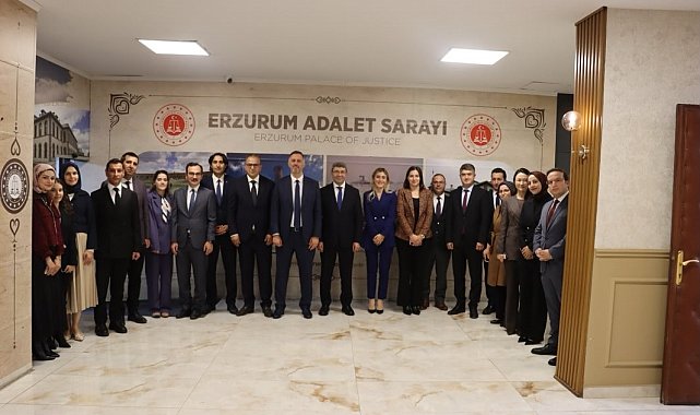 HSK heyeti Erzurum Adliyesi'ni ziyaret etti