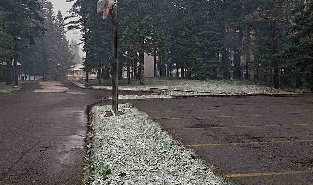Ilgaz Dağı'nda kar yağışı etkili oluyor