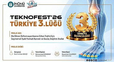 İnönü Üniversitesi Öğrencilerinden TEKNOFEST'26'da Türkiye 3.'lüğü