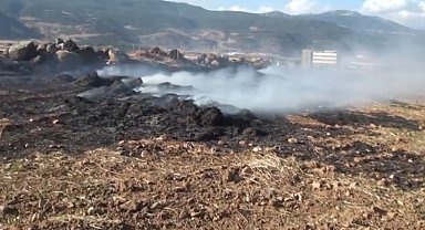 İslahiye'de anız yangını söndürüldü