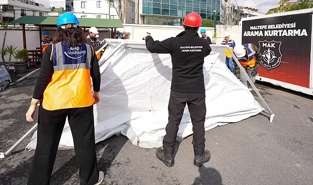 İstanbul Maltepe'de afetlere karşı seferberlik sürüyor