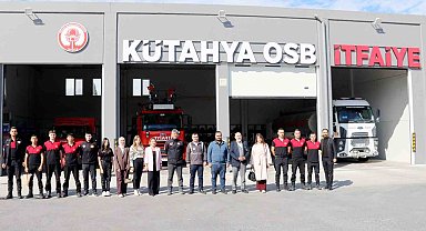 İtfaiye Haftası'nda öğrencilerden Kütahya OSB itfaiyesine anlamlı ziyaret