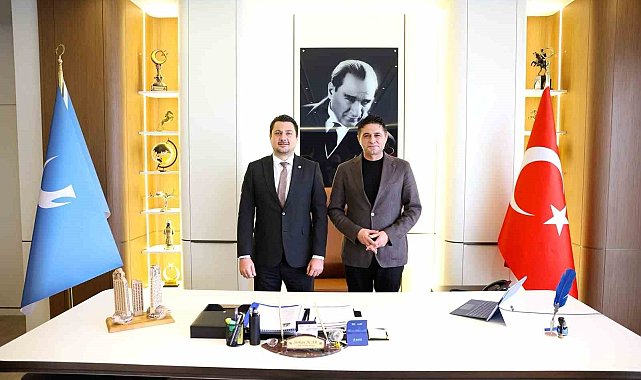 İzmir Barosu Başkanı Serhat Sökmen ve yönetiminden Başkan Serkan Acar'a ziyaret