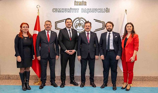 İzmir Barosu yeni yönetiminden Başsavcı Yeldan'a ziyaret