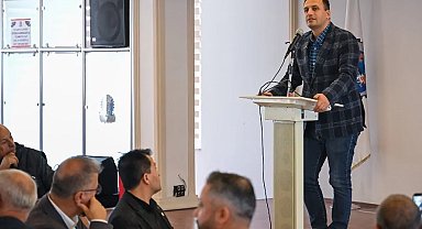 İzmir Bornova'da Başkan Eşki esnafla bir araya geldi