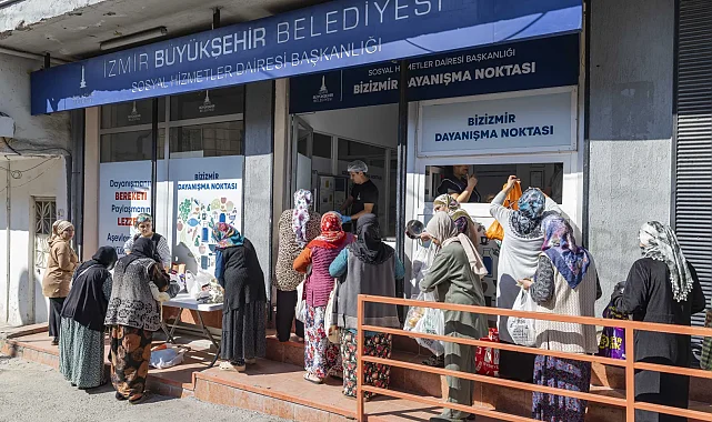 İzmir Büyükşehir, dayanışma noktalarıyla vatandaşların yanında