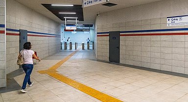 İzmir Metrosu'ndan Dokuz Eylül Hastanesi'ne kesintisiz yaya tüneli açıldı
