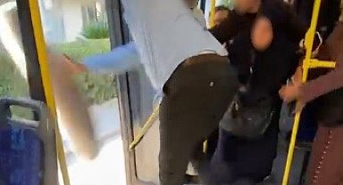 İzmir'de belediye otobüsünde 'halı' kavgası