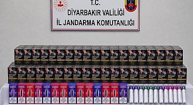 Jandarma ekiplerinin çalışmalarında gümrük kaçağı ürünler ele geçirildi