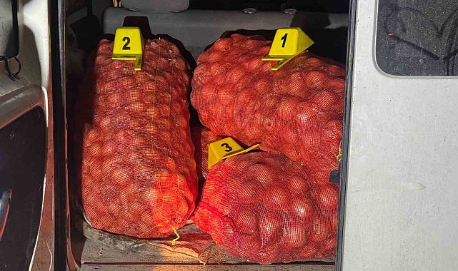 Jandarma soğan hırsızlarını suçüstü yaptı