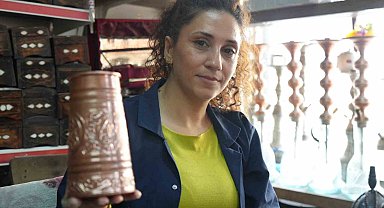 Kadın bakır ustası erkeklere taş çıkartıyor