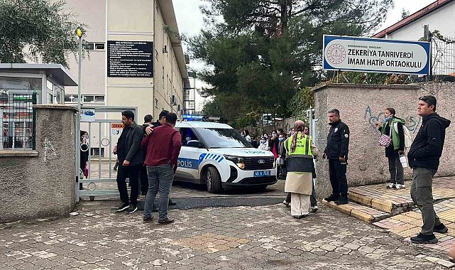 Kahramanmaraş'ta inşaat çalışması sırasında çıkan gazdan etkilenen öğrenciler hastaneye kaldırıldı