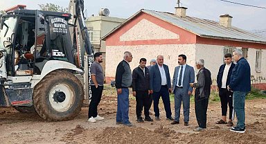 Kahta'da köy yatırımları yerinde incelendi