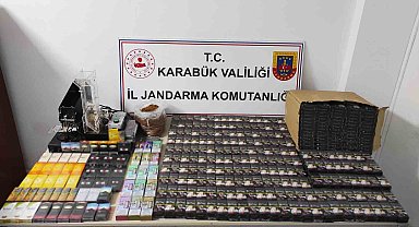 Karabük'te kaçak tütün ve sigara operasyonu