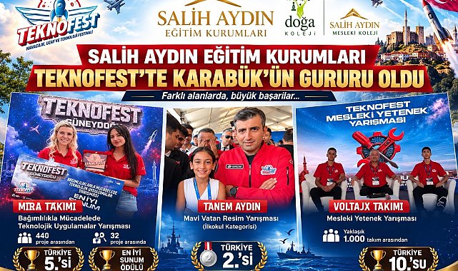 Karabüklü öğrenciler TEKNOFEST 2026'dan derecelerle döndü