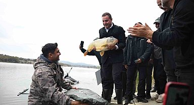 Karaçepiş Göleti'nde düzenlenen Sportif Olta Balıkçılığı Yarışması'nda ödüller sahiplerini buldu