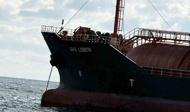 Karadeniz'de saldırıya uğrayan GAS LISBON İstanbul açıklarında görüntülendi