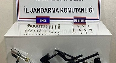 Karaman'da jandarmanın denetimlerinde tarihi eser ve kaçak ürünler ele geçirildi: 20 tutuklama