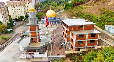Karamürsel'de Aksa Camii için malzeme desteği