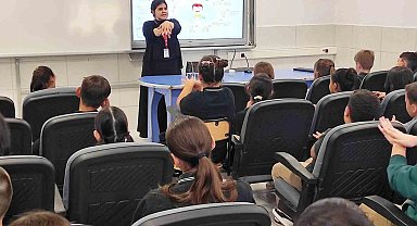 Karapınar'da okullarda sağlık eğitimleri