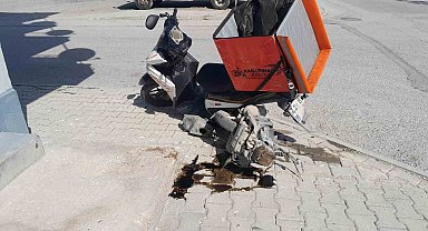 Karapınar'da otomobil ve motosiklet çarpıştı: 1 yaralı