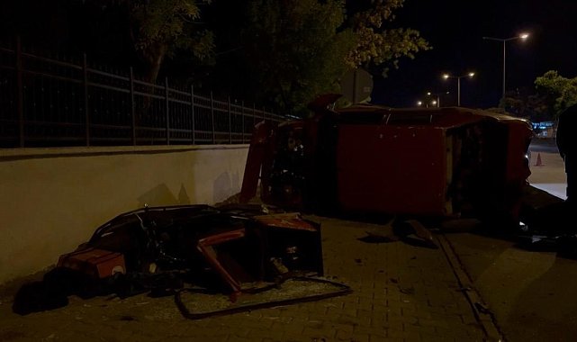 Karşı yola geçen otomobil, motosiklete çarptı: 1 ağır yaralı