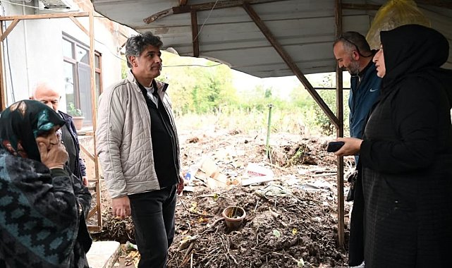 Kartepe'de afetten etkilenen ailelere ziyaret
