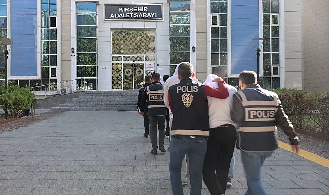 Kasten yaralama ve yağma suçlarından Kırşehir'de 3 tutuklama