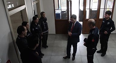 Kaymakam Arıkan'dan ilçe emniyet birimlerinde inceleme