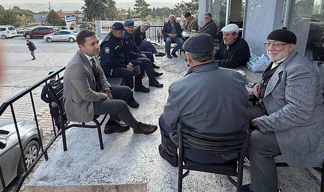 Kaymakam Yıldırım ve Ahat vatandaşların talep ve beklentilerini dinledi