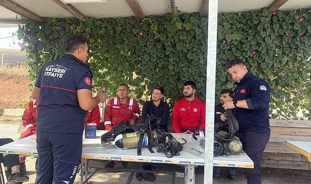 Kayseri İtfaiyesi'nden kapsamlı eğitim