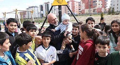 Kayseri Kocasinan'ın parkları çocuklara katkı sağlıyor
