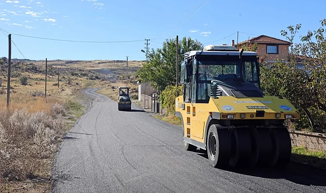 Kayseri Talas kırsalında asfalt atağı
