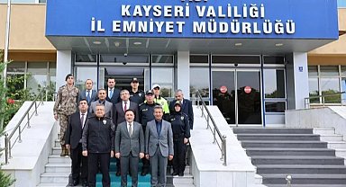 Kayseri Valisi Çiçek'ten İl Emniyet Müdürü Ergen'e ziyaret