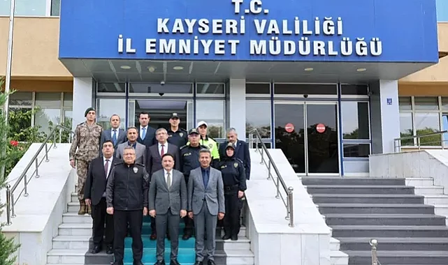 Kayseri Valisi Çiçek'ten İl Emniyet Müdürü Ergen'e ziyaret