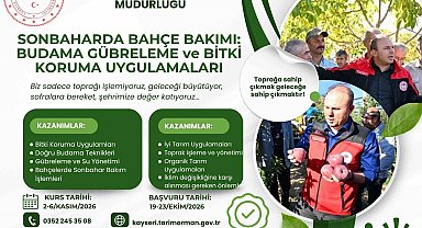 Kayseri'de Sonbahar Bahçe Bakımı Eğitimi!