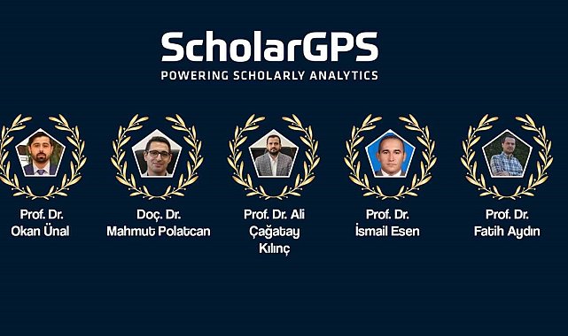 KBÜ'den beş akademisyen ScholarGPS'in dünyanın başarılı bilim insanları listesinde